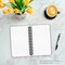 Black Floral | 5.25x8.25 Inch Compact Wire Journal | Non-Dated | Foil Stamped Cover
